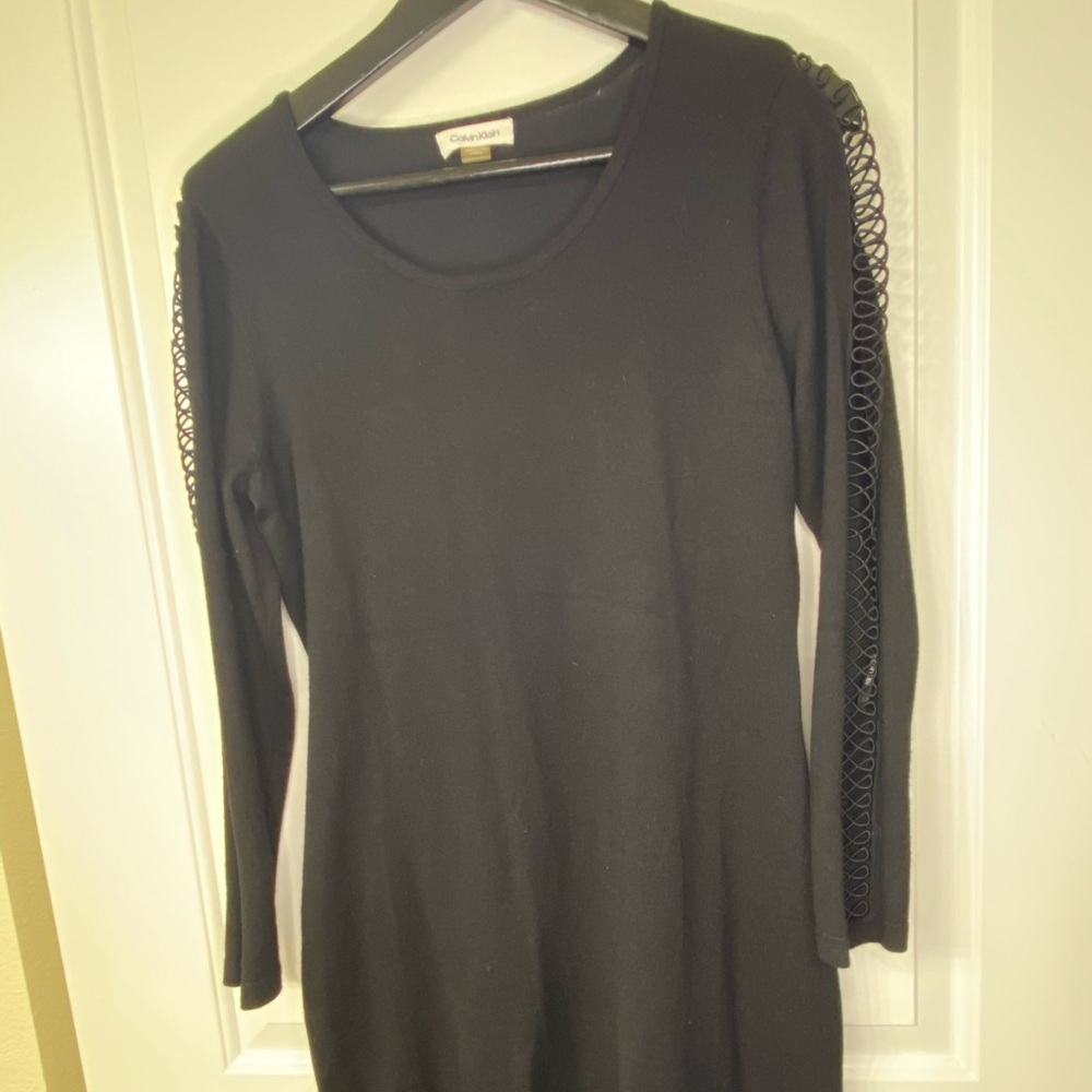 Calvin Klein Long sleeve black dress
